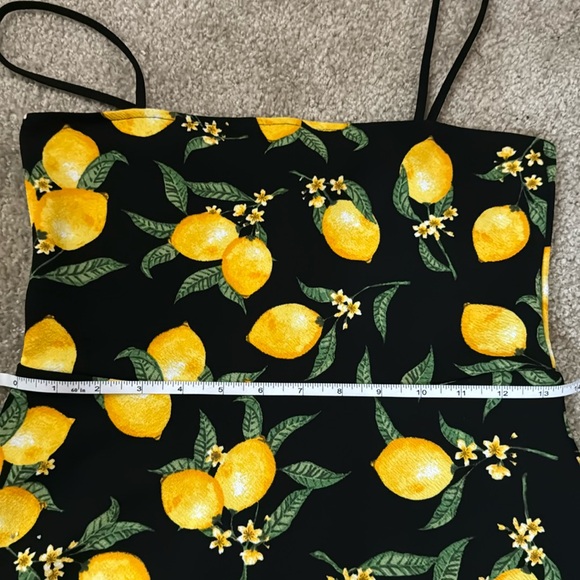 Cute Black Sun Dress w/ Lemons 🍋🖤 - Picture 5 of 10